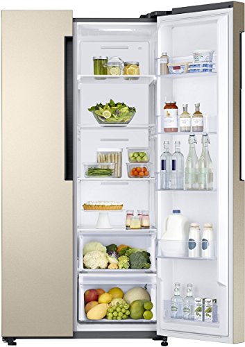 Image of Samsung 674 L Frost Free Side-by-Side Refrigerator(RS62K6007FG /TL, Stary Gold, Inverter Compressor)