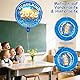 Deko Schulanfang Folienballon Einschulung, 4 Stück Schulanfang Luftballons Einschulung Deko, Helium Ballon Einschulung für Erste Klasse Kinder, Schultüte Ballon für Schulkind Jungen (Blau)