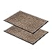 Produktbild ASTRA strapazierfähige Schmutzfangmatte  rutschfeste Türmatte  Fußmatte innen Sauberlaufmatte  Eingangsmatte - Vorleger Taupe 40x60 cm 2er Set
