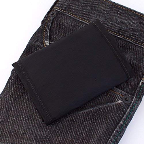 Flowfold Traveler Trifold Wallet Durable Slim Wallet Front Pocket Lightweight Minimalist Wallet, Trifold Wallet Made in USA (Black)3