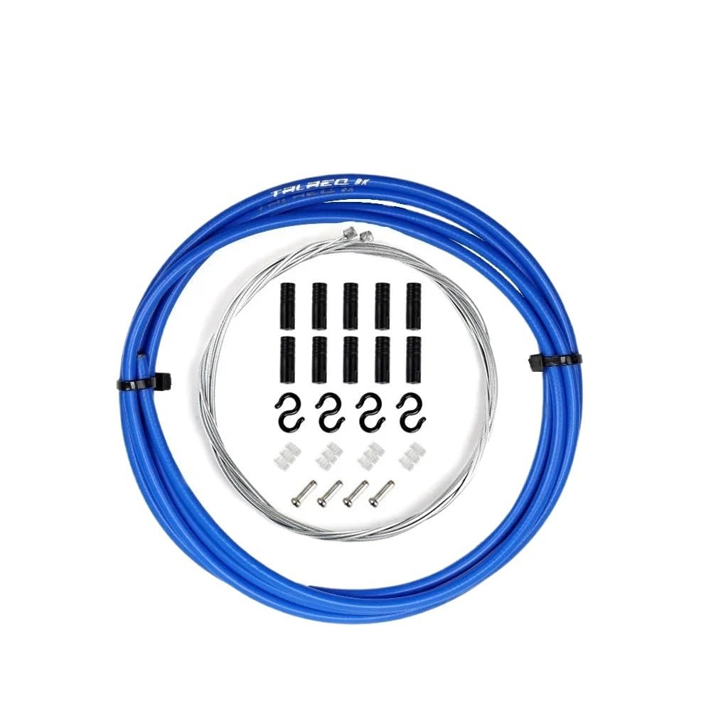 Jiashunhe Shift Blue 4Mm Brake Cable 2M/2.5M Wire For Bicycle Bike Shifters Derailleur Brake Cables Shift Cable 4Mm/5Mm Mtb Road Shifter Line(Shift Blue 4Mm)