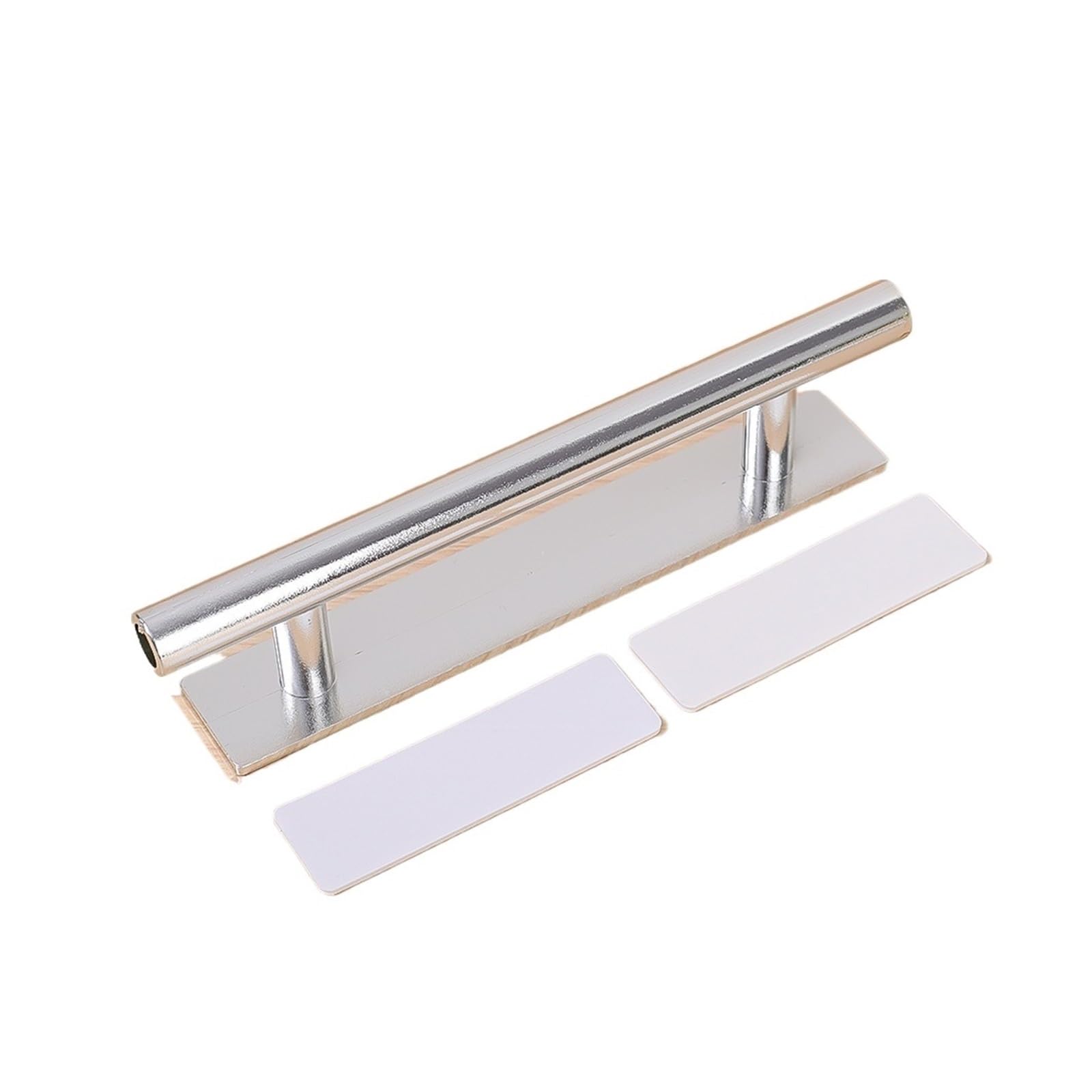 1/2/4pcs Punch-Free Self-Adhesive Auxiliary Cabinet Handles(Silver,4pcs)