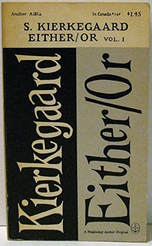 Either / Or, Volume I B009NOLDSW Book Cover