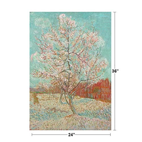 Vincent Van Gogh Peach Tree In Blossom Flowering Peach Tree Van Gogh Wall Art Impressionist Painting Style Nature Spring Flower Wall Decor Landscape Romantic Art Cool Wall Decor Art Print Poster 24X36 #TOP4