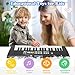 Toy Piano Keyboard for Kids Upgrade Electric Pianos Toys for 3 4 5 6 7 8 Year Old Girls Boys Beginners Keyboards with Microphone Toy for 3+ Year Old Kid Gifts (Black)