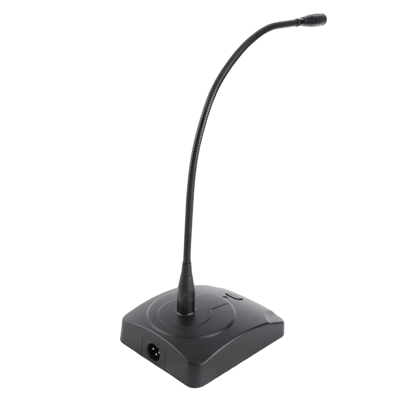 K - 12 Microfono professionale per computer, microfono per conferenze desktop cablato con collo regolabile, modello di rilevamento cardioide per PC portatile, microfono da gioco