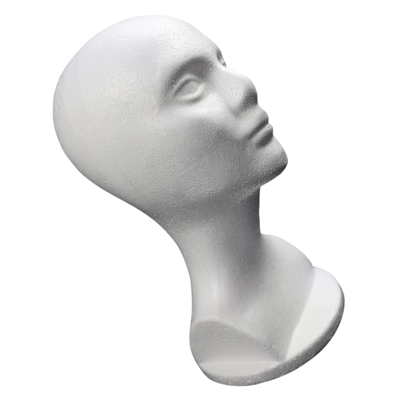 Gatuida Mannequin Head Wig Stand Foam Head Mold Display Stand for Hair Scarf Hat Lightweight Portable