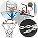 ARTSEWPLY 1pc Professional Basketball Net Durable Chain Basketball Accessory Sound Regular for Training and Recreation -Color Design Easy to Install