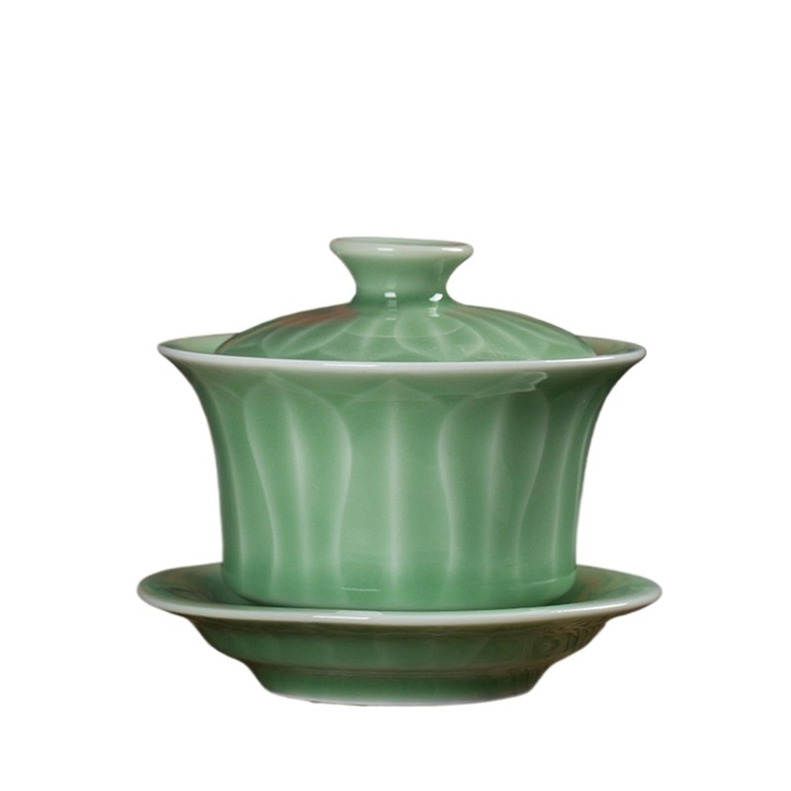 100 ml chiński Longquan Celadon Gaiwan estetyczny wierszyk trzy talenty herbata Tureen pokrywa do herbaty miska herbata