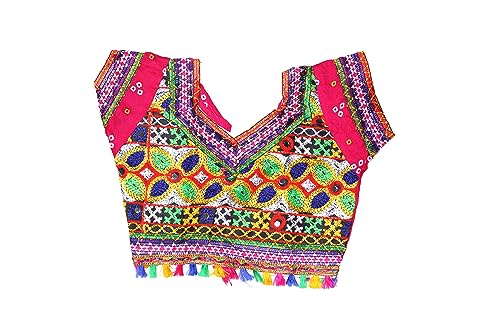 Image of CHACKO Radha Dress For Girls Lehenga-Choli with Dupatta Mala Kundal Basuri Set