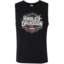Men's Knuckles Sleeveless Cotton Crew-Neck Muscle Shirt, Black
