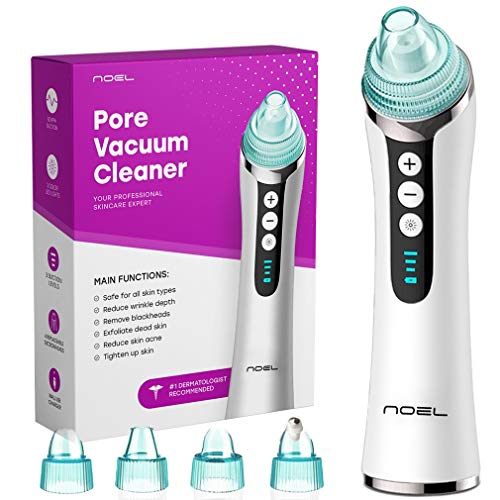 NOEL Blackhead Remover - Professional Pore Vacuum Suction Cleaner, 4-in-1 Pimple Acne Blemish Comedone Removal Extractor, Facial Clean Kit for Women and Men