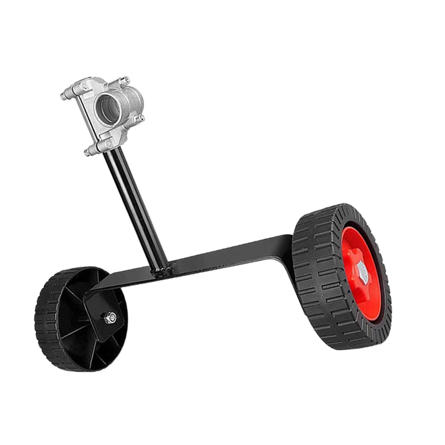 Angoily Rueda Auxiliar para 28 Mm, Soporte Lateral y Trasero Ajustable, Rueda de Repuesto Duradera Compatible Cortadoras de Césped, Accesorios para Jardín, Mejora Eficiencia de Corte
