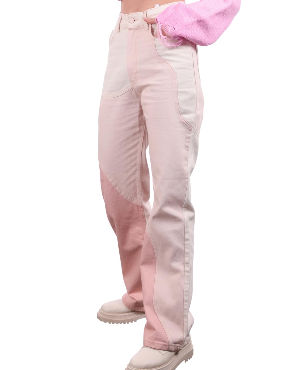 9teen Boutique Two Tone Pink Pants