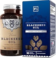 FS Schwarzkümmelöl | 90 hochdosierte Schwarzkümmelöl Kapseln mit 1000 mg Black Seed Oil | Weichkapseln für bessere Aufnahme | Gentechnik-, Gluten- und Allergenfrei | Hergestellt in GB