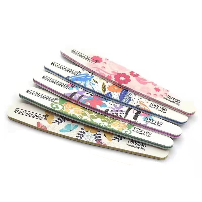 I-BLINK Arch Shape Nail Files Buffing Polish Pro Manicure Nail Art Tools (2 Pieces)
