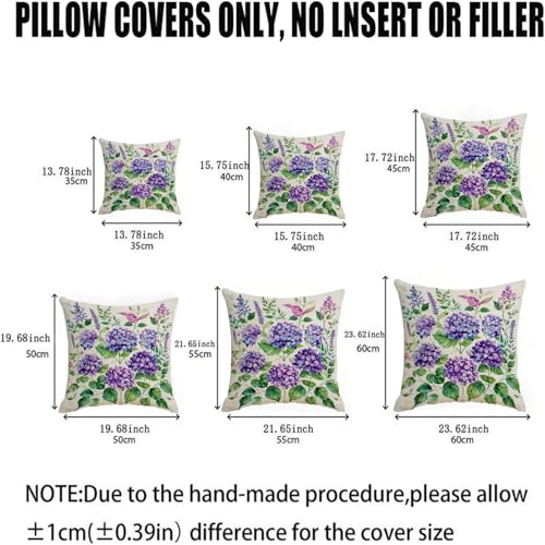 Housse coussin 80x80cm imperméable taie oreiller velours violet - 6