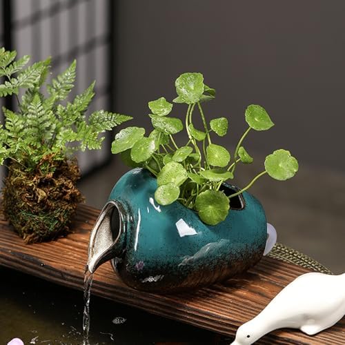 Ceramic Pond Spitter for Small Ponds - Vivid Water Feature Decoration for Gardens, Courtyards & Lawns - Black Spitter Ornament for Enhanced Outdoor Aesthetics