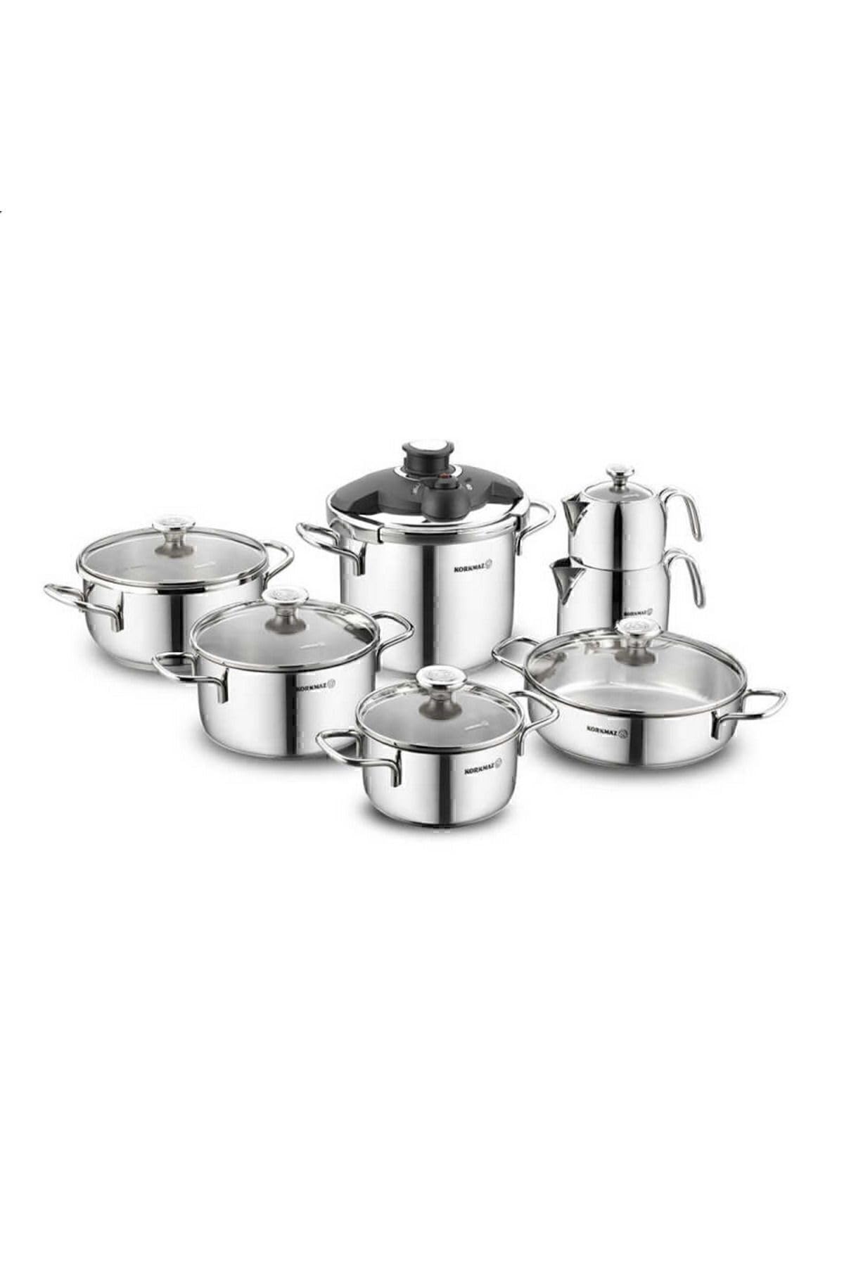 Korkmaz A1709 Alia 14 Parça Çelik Hiper Set