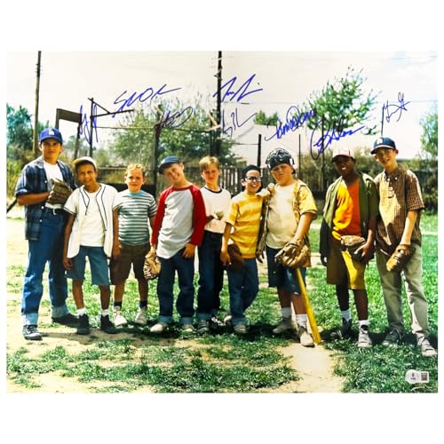 Sandlot Autographed Baseball Photo - Beckett Authenticated