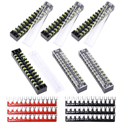 Terminal de tornillo para cables con bloques de barrera preaislada de 12 posiciones 4