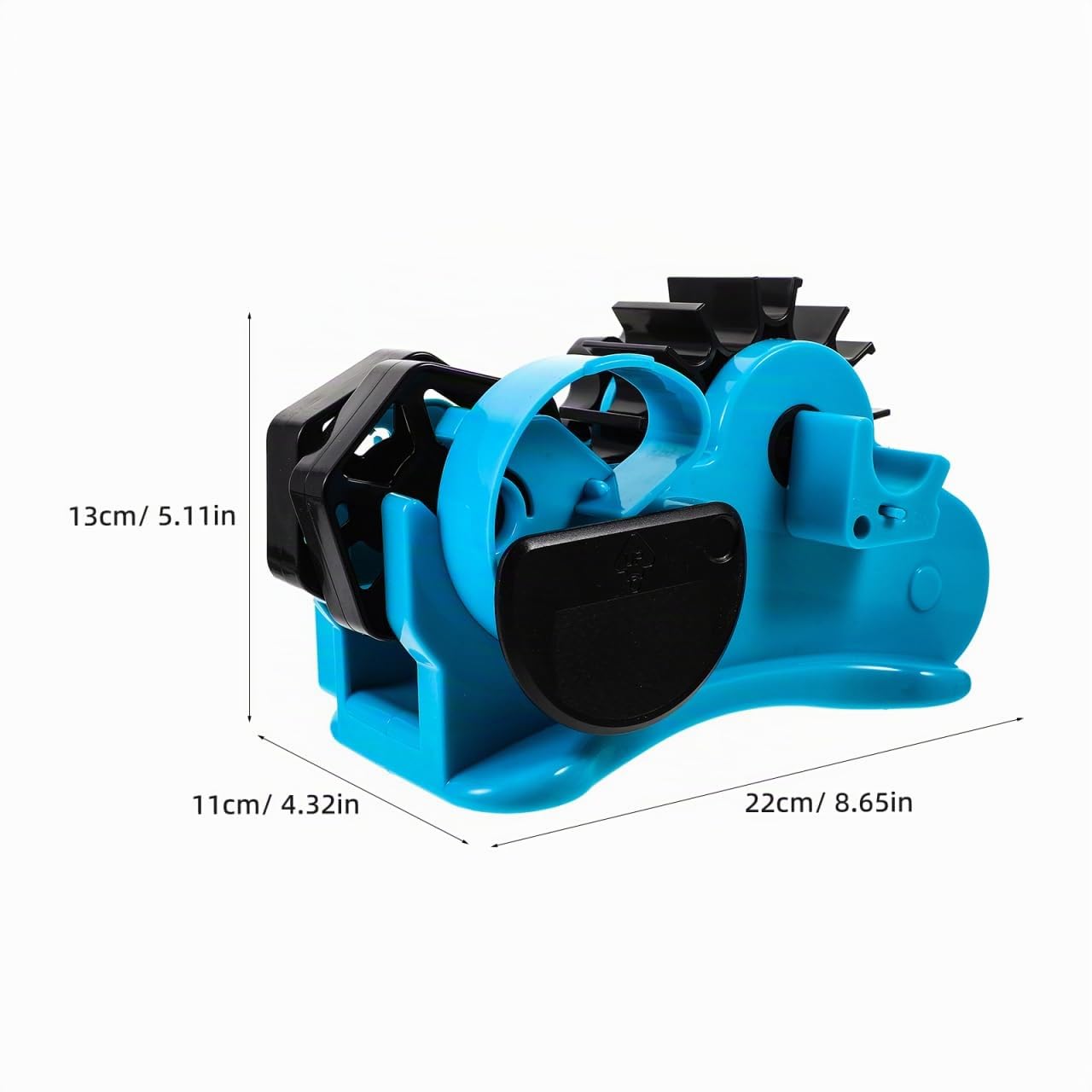 STOBOK Halbautomatischer Klebebandspender Aus Abs Für Büro Und Haushalt Praktischer Klebebandabroller Mit Transparentem Bandschneider 8.7" X 5.1" X 4.3" Tape Cutter Für Verpackungsbänder