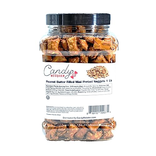 Candy Retailer Peanut Butter Filled Mini Pretzel Nuggets 1 Lb - image 2