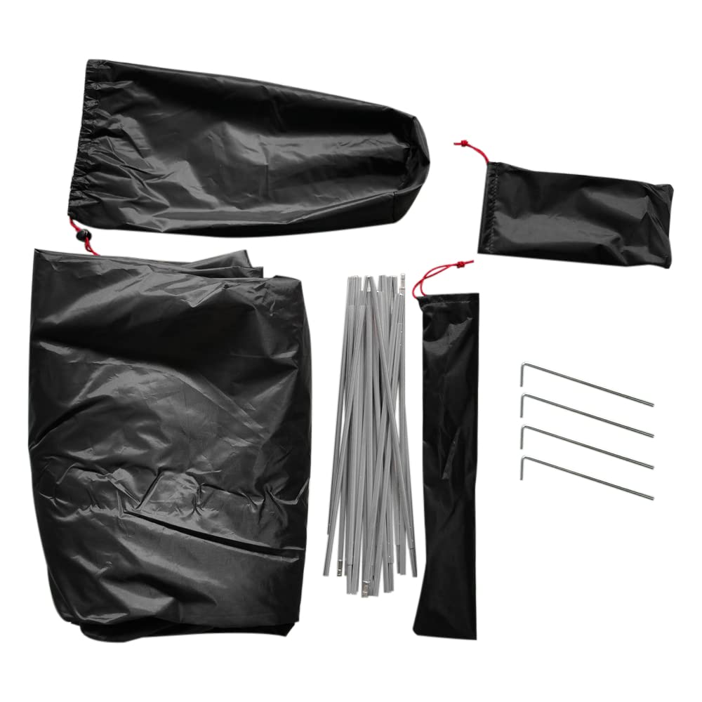 Atmungsaktives Premium-Mesh-Zelt mit hochintensiver PU-Unterseite, wasserabnutzbar, für eine Person, geräumiger Einzelraum, Bodennagelbefestigung, ultraleichte Luftfahrt-Aluminium-Stützhalterung