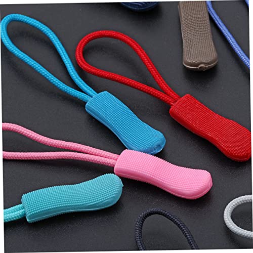 ADOCARN 100 Pçs Etiquetas Plásticas Puxador De Zíper Extensão De Zíper Guias De Reparação De Zíper F