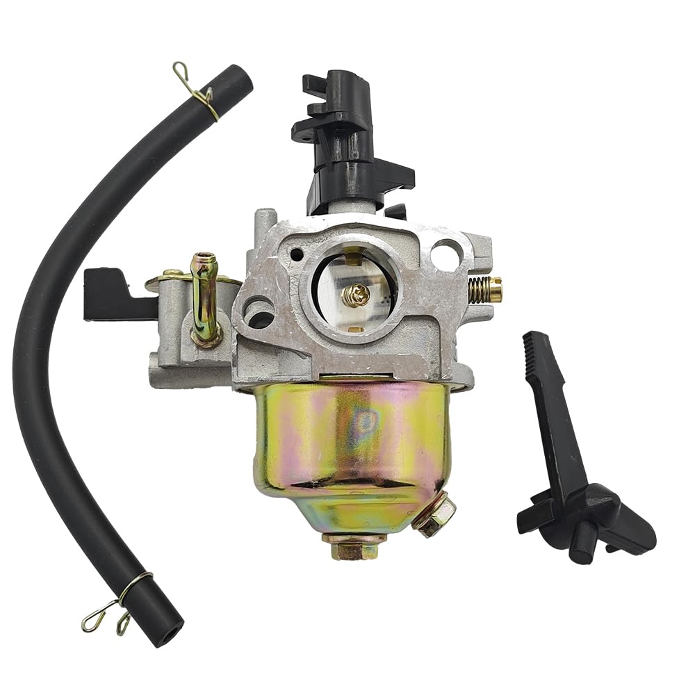 Carburador con Aislante de línea de Combustible, Espaciador y Juego de Juntas for Motores de cortacésped de 4 Tiempos GX200, GX160 y GX 200 y 160.