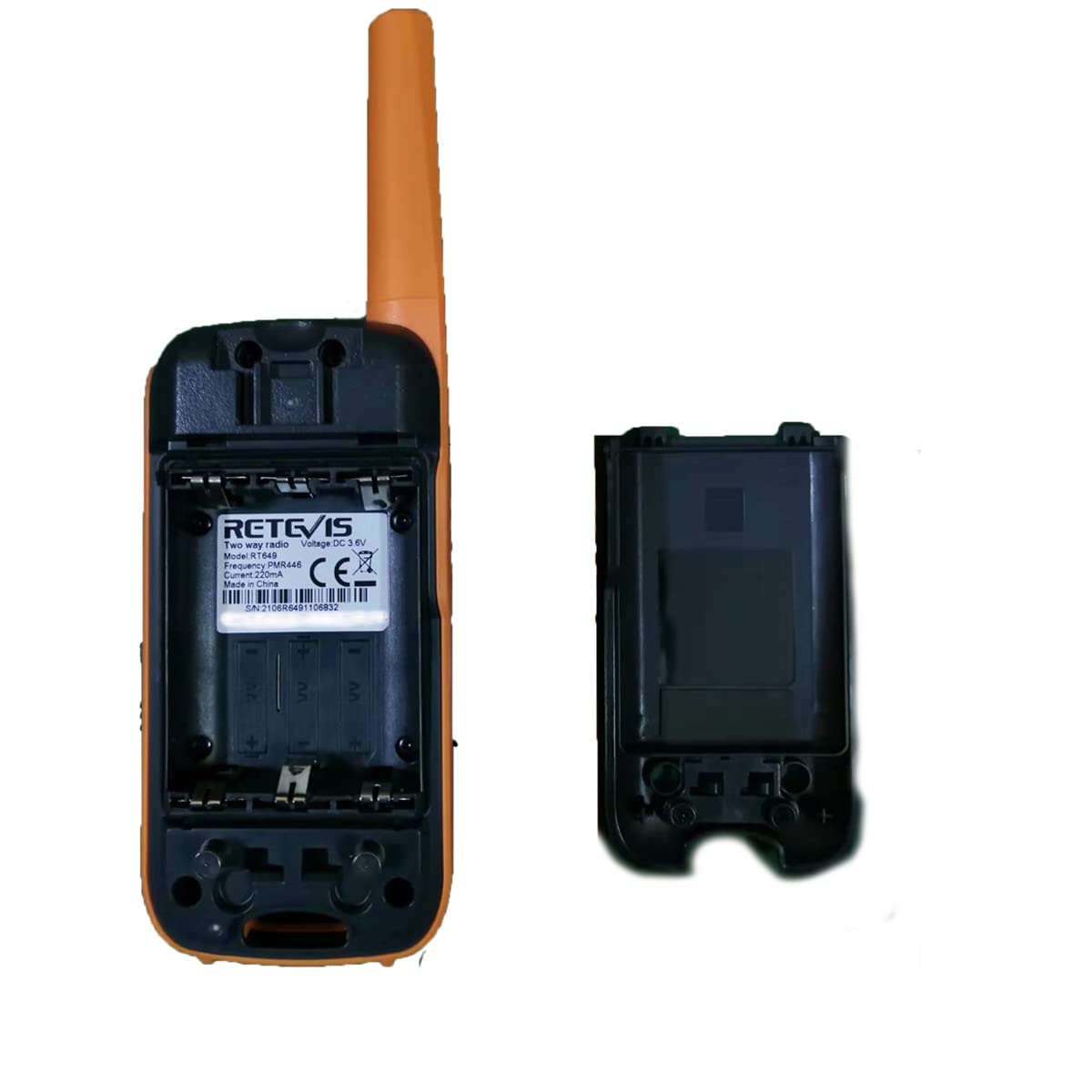 Retevis RT649 Walkie Talkie Profesional, PMR Radio con Batería para Campo | IP65 Impermeable Walkie Talkie, Recargable USB, Linterna 2 Métodos de Carga, VOX, Alerta de Llamada, Cerradura con Teclado