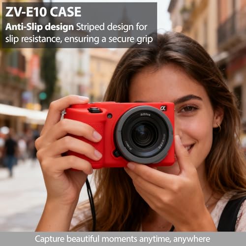 Funda silicona suave para cámara Sony ZV-E10 miniatura 2