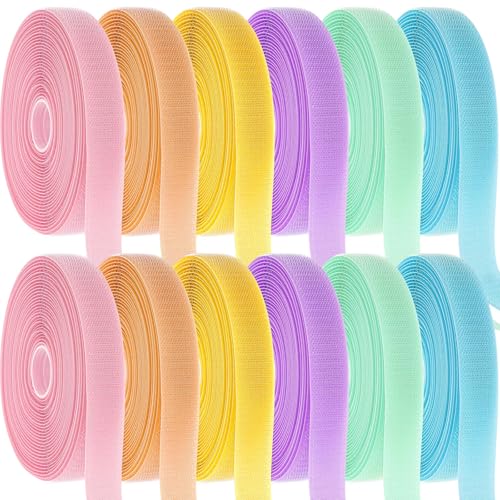 Zonon Carpet Marker Strips, 12 Rolls 25 ft each (Macaron Colors)