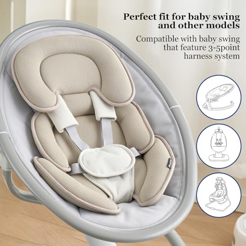 image for Innokids Head and Body Support Pillow Infant Car Seat Insert for Newbo