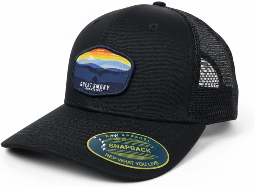 Great Smoky Mountains Trucker Hat with National Park Woven Patch