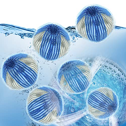 Annauiy 6 Bolas Grandes de 55mm para la Lavadora,Quitapelos de...