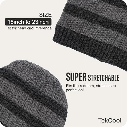 Image of TEKCOOL Beanie Cap for Men Woolen Winter Cap for Men Woolen Cap for Women in Winter for Thermal Wear Stylish Soft Winter Caps for Boys & Girls for Warm Wear Head Winter Cap Woollen Garam Topaa