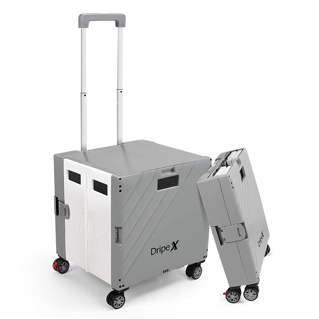 Buy Dripex Folding Boot Cart Shopping Trolley Wheels, Collapsible Boot