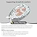 Baby Lounger - 100% Cotton Breathable Infant Lounger for Newborn, Portable Baby Nest for Home and Travel, Waterproof Lining, Newborn Babies Essentials Gifts