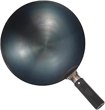 UPKOCH Frigideira Wok Chinesa Wok Frigideira De Ferro Wok Frigideira Alça Panela Quente Frigideira De Ferro Panela Chinesa Panelas De Cozinha Para Fritar Vapor Frigideira Chinesa