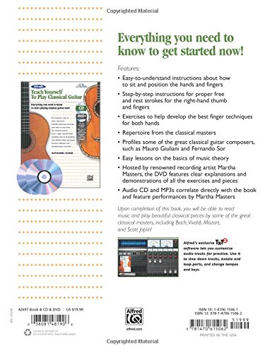 Alfred's Teach Yourself to Play Classical Guitar: Everything You Need to Know to Start Playing Clas