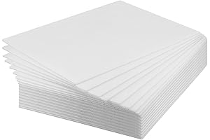 KEILEOHO 25 Pack Corrugated Plastic Sheets