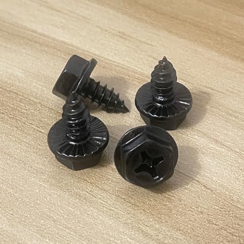 Liujiami M4 M5 M6 M8 Sechskant Unterlegscheibe Kopf Selbstschneidende Schrauben Kohlenstoffstahl Holzschraube Sechskant Flansch Kreuz Maschinenschraube für Auto Kunststoff Metall Holzbearbeitung