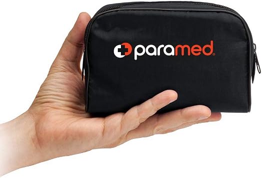PARAMED Aneroid Sphygmomanometer Manual Blood Pressure Cuff with Universal Cuff 8.7-16.5 and D-Ring Carrying Case in the kit Black Stethoscope Not Included