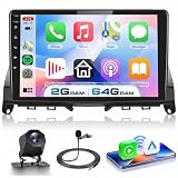 VECHTEL Autoradio 2G+64G Android 15 per Mercedes Benz C Classe W204 S204 2006-2011, 9'' IPS 1280*720P Touchscreen co 5G WiFi GPS Carplay Android Auto senza Fili USB Bluetooth Radio FM RDS Retrocamera