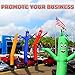 Sky Dancers Inflatable Tube Man Set - 10 Feet Tall Wacky Inflatable Tube Guy with 1/2 HP Blower - White