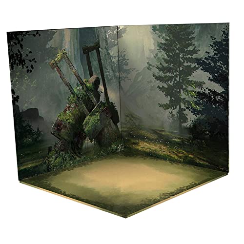 Panel de Fondo Bosque 1:12 para Figuras y Autos miniatura 1