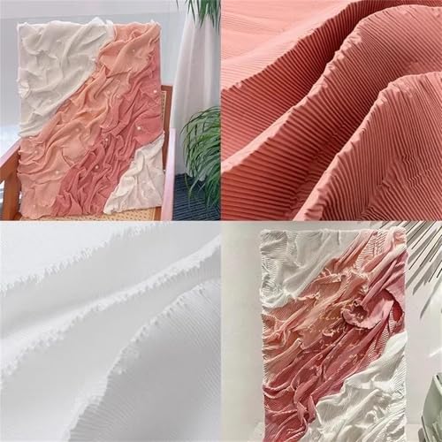 Tissu polyester épais 100x150 cm résistant pour robe et couture créative - 7