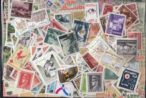 Timbres de Croatie de collection : album philatélie avec 150 timbres poste différents
