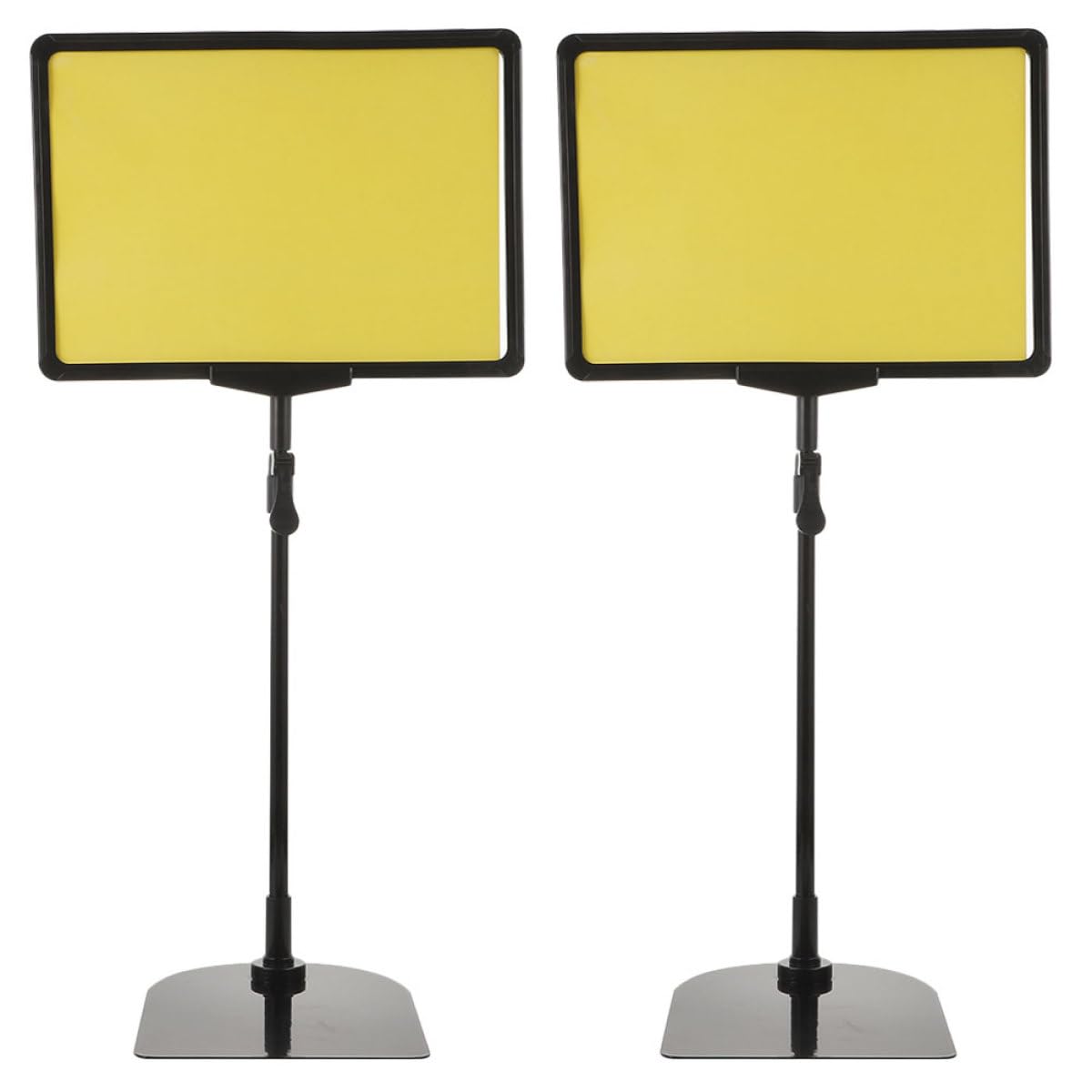 Gadpiparty Supporto per Cartellini dei Prezzi in Plastica Gialla 2 Pezzi, Leggero e Riutilizzabile per Esposizione Promozionale in Negozi e Fruttivendoli